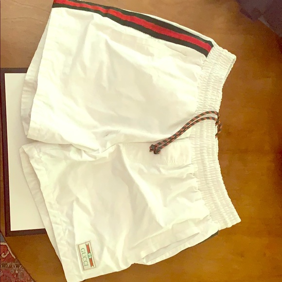 Waterproof nylon swim shorts with web lining